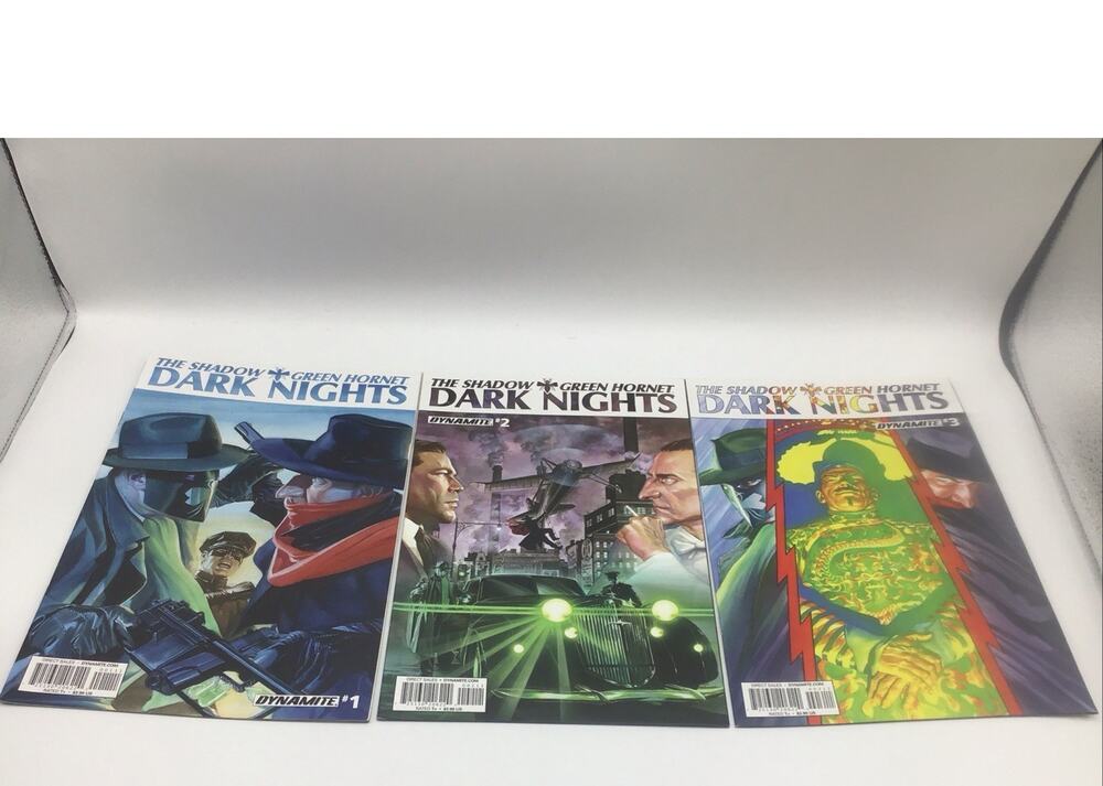 Dynamite Comics The Shadow Green Hornet Dark Nights Issues 1 2 3 Crossover Lot